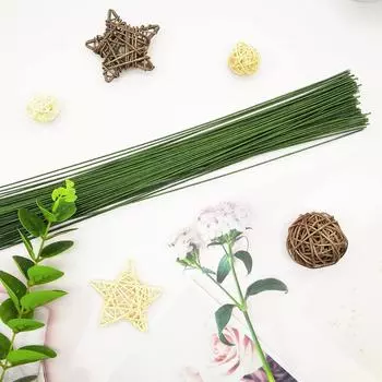 100 шт./упак., оберточная проволока для цветочной бумаги 35 см для цветочных композиций, проектов DIY и свадебных букетов, обертка стебля букета цветов своими руками 1 Pack of 100pcs белый