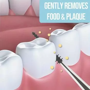 100 шт./упак. Очиститель межзубных щеток, ортодонтическая щетка для чистки брекетов, зубная щетка для тщательной чистки зубов, предметы первой необходимости для путешествий 100 Pcs(box Of 1)