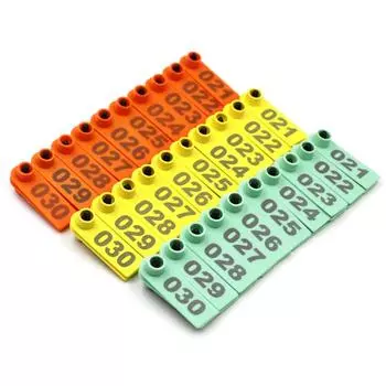 100 шт., ушная бирка для животных, карта-маркер для ушей овцы, свиньи, для идентификации козы