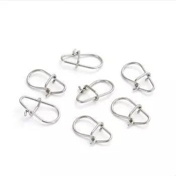 100 шт., усиленный быстрый штифт из нержавеющей стали 304, аксессуары для рыболовных снастей 00 #100pcs