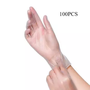 100 шт. утолщенные износостойкие защитные пищевые перчатки противоскользящие перчатки одноразовые нитриловые перчатки S