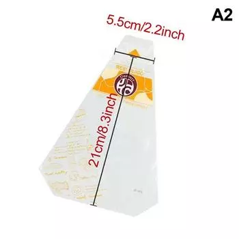 100 шт., утолщенные треугольные прозрачные пакеты для сэндвичей с хлебом, пакеты для выпечки пищевых продуктов A2