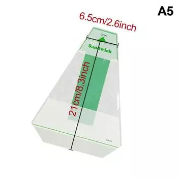 100 шт., утолщенные треугольные прозрачные пакеты для сэндвичей с хлебом, пакеты для выпечки пищевых продуктов