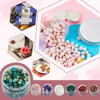 100 шт. Винтажная восковая печать для марок, ретро-печать с бисером, запечатывание макарон, золотая свадьба, день рождения, восковой лак для печатей, лак One Size розовый