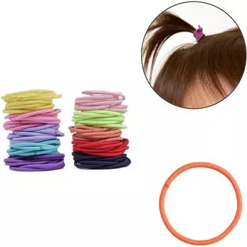 100 шт. в упаковке для девочек, цветная модная высокая эластичная резинка для волос, эластичная резинка для волос