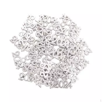 100 шт. в упаковке год номер браслеты ожерелье держатель подвески антикварные ювелирные изделия Rose Golden