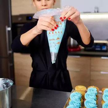 100 шт. в упаковке кондитерский мешок размера S/M/L одноразовый кондитерский мешок для глазури помадка для торта крем для украшения кондитерских насадок инструмент для украшения торта