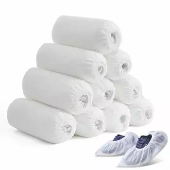 100 шт. в упаковке одноразовые бахилы нескользящие большие бахилы для ног для подрядчиков в помещении ковровые покрытия для обуви защитные