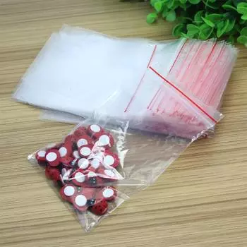 100 шт. вакуумное хранение водонепроницаемый многофункциональный упаковочный герметичный пакет пластиковые пакеты с замком-молнией 12*17cm