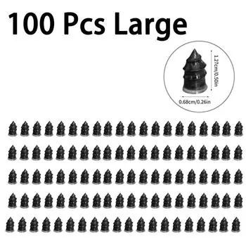 100 шт. вакуумных гвоздей для ремонта шин для автомобилей, грузовиков, мотоциклов, скутеров, велосипедов, проколов, бескамерных резиновых гвоздей