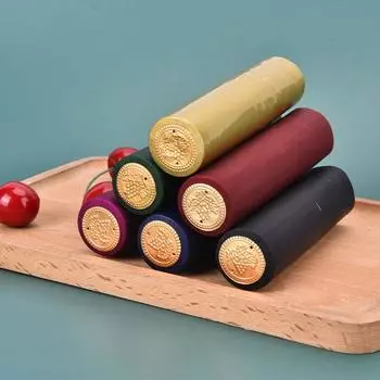 100 шт. винная термоусадочная пленка, уплотнительная крышка для бутылки вина, пластиковая термоусадочная крышка, нежный вид чёрный