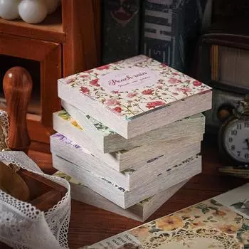 100 шт. винтажная бумага мульти-стиль деко ретро канцелярские принадлежности писчая бумага мусор журнал этикетки скрапбукинг материалы принадлежности