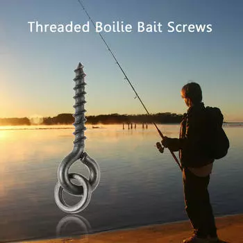 100 шт. винты для наживки для бойлов с резьбой для карповых приманок, крючки, терминал для ловли карпа, снасти чёрный