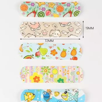 100 шт. водонепроницаемые милые мультяшные пластыри для гемостаза клейкие повязки Первая помощь