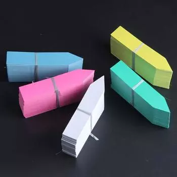 100 шт., водонепроницаемые многофункциональные этикетки для цветочных горшков из ПВХ, растения для садоводства M белый