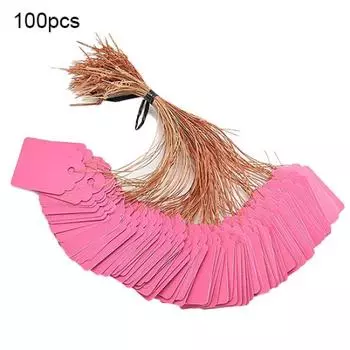 100 шт. водонепроницаемые полоски садовые этикетки таблички подвесные бирки для растений синий