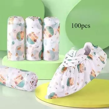 100 шт. водонепроницаемых одноразовых бахил, идеально подходящих для влажной среды, сохраняющих ваши ноги сухими, а окружающую среду чистой 100pcs