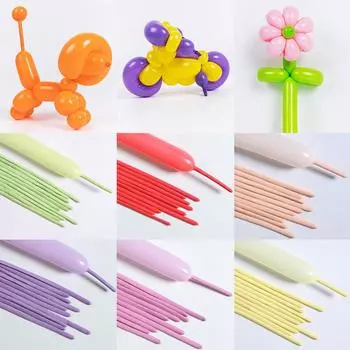 100 шт. волшебный латексный шар, длинная полоса, красочные скручивающие воздушные шары для детского дня рождения