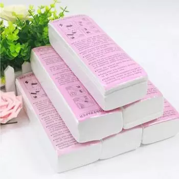 100 шт., восковая бумага для удаления волос для женщин и мужчин, нетканый материал, высокое качество, эпилятор для тела, ног, рук, эпилятор, восковая полоска, рулон бумаги