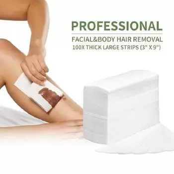 100 шт. восковая бумага для удаления волос для женщин и мужчин нетканая восковая полоска в рулоне высококачественной восковой бумаги для тела, ног, рук, губ, эпилятор для удаления волос