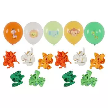 100 шт. воздушные шары с животными 12 дюймов мультяшный узор из животных натуральный латекс воздушные шары для вечеринки
