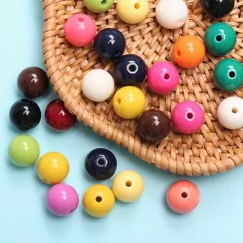 100 шт., высококачественные модные однотонные круглые свободные бусины диаметром 8 мм для самостоятельного изготовления ювелирных изделий 8mm 100Pcs