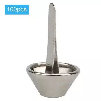 100 шт. заклепки для ног серебристо-белые железные кожаные сумки для рукоделия плоские грибовидные шипы аксессуары