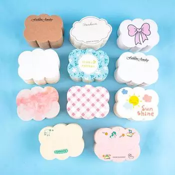 100 шт. заколки для волос ручной работы, картонная упаковка для демонстрации украшений для волос as the picture