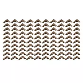 100 шт. Защитные уголки для книг для скрапбукинга, винтажный фотоальбом, дневник, бронзовый цвет