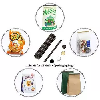 100 шт. завязок для кофейных мешков, завязок для герметизации мешков, полосок для хранения продуктов питания