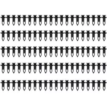 100 шт., зажим для автомобильного бампера, задняя крышка FenderLiner, фиксатор, заклепка, автомобильные запасные аксессуары