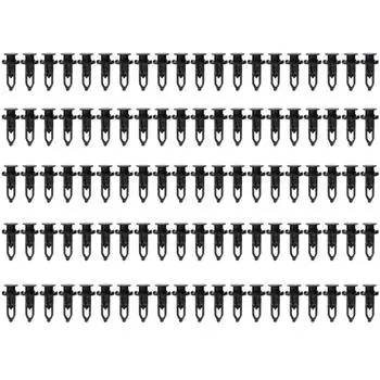 100 шт., зажим для автомобильного бампера, задняя крышка FenderLiner, фиксатор, заклепка, автомобильные запасные аксессуары