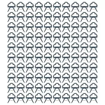 100 шт. зажим для поддержки растений зажим для растений садовый зажим для прививки инструменты для теплицы Small