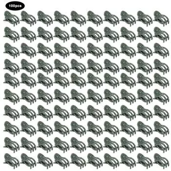 100 шт. зажим для растений, красивая форма хризантемы, садовые стебли цветов, фиксирующие поддерживающие зажимы, инструмент с