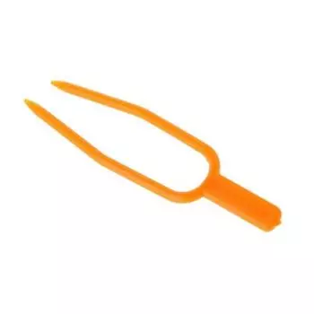 100 шт., зажим для столона для растений, антиобмоточный острый наконечник, 2 вилки, удерживающий зажим для арбуза и клубники, инструмент для посадки оранжевый