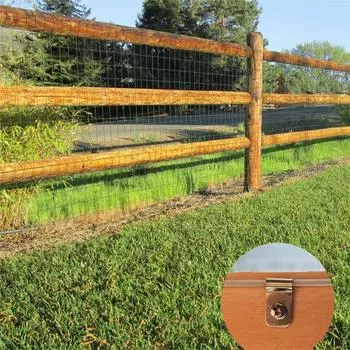 100 шт. зажимов и винтов для проволоки для забора, зажимы для крепления сельскохозяйственных ограждений, зажим для крепления сварной проволоки калибра 12-16 к дереву