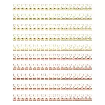 100 шт. зажимов в форме кошки, металлические, железные, полые, компактные, портативные, забавные зажимы для документов, класс Gold