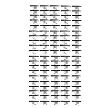 100 шт. Зажимы для парика с 3 зубцами и закругленными краями, черная расческа для парика из нержавеющей стали, сетчатые зажимы для париков