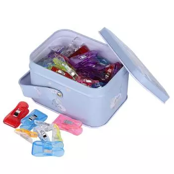 100 шт. зажимы для подшивания, цветные пластиковые зажимы для ткани пэчворк, швейные принадлежности для квилтинга