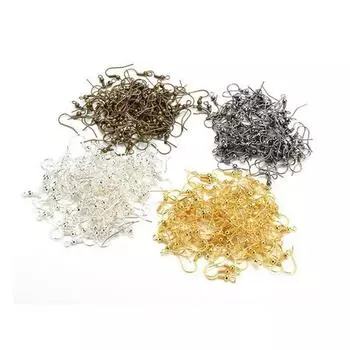 100 шт. железные серьги крючки ушная проволока DIY ювелирные изделия аксессуары для изготовления аксессуаров серебряный