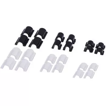 100 шт. Женская резинка для волос с пряжкой, аксессуар U-образной формы, соединитель для парикмахерских инструментов 9*7*3mm прозрачный