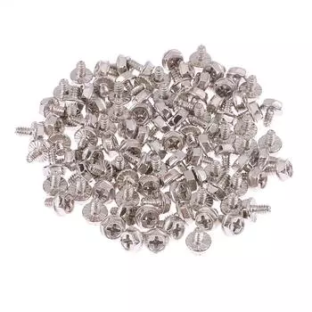 100 шт. зубчатые шестигранные винты для крепления жесткого диска материнской платы корпуса ПК для жесткого диска CD-ROM чёрный