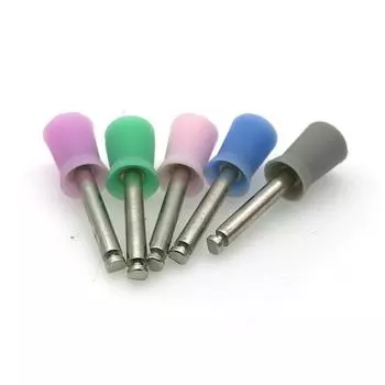 100 шт. зубная полировка 4 перепончатые щетки для профилактических чашек белого цвета с защелкой белый