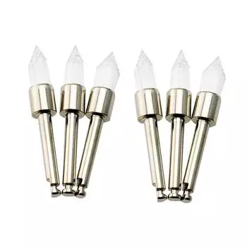 100 шт. зубная профилактическая щетка, белая нейлоновая полировальная щетка конического типа белый