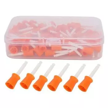 100 шт., зубная щетка для профилактической полировки, полировальная щетка для чистки зубов, чашка для щетки