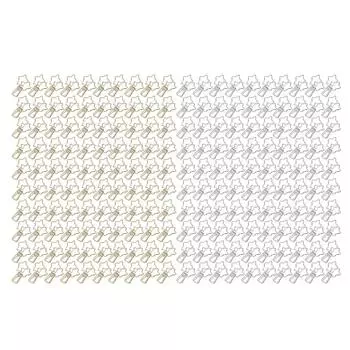 100 шт. звездообразных зажимов с выемкой в мультяшном стиле, прочные зажимные маленькие бумажные скрепки для документов Gold