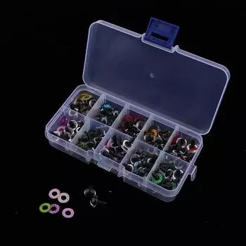 100 штук пластиковые безопасные игрушки глаза совы с блестящей нетканой шайбой 10 мм