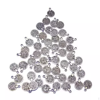 100 штук резной цветок монета подвеска для изготовления ювелирных изделий кулон