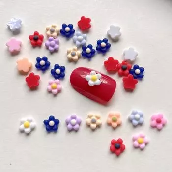 100 штук смешанных мини-яйцо с цветочной отделкой из смолы с плоской задней частью альбом для скрапбукинга ювелирные изделия «сделай сам» дизайн ногтей в стиле деко цветочек красный