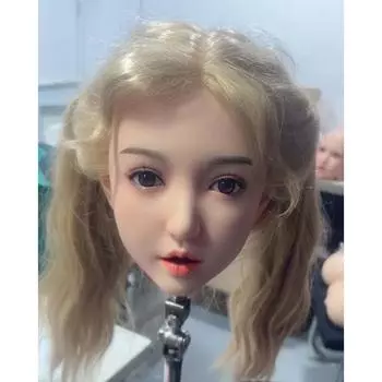 100% силиконовая голова стандартный парик подходит для тела секс-куклы 130-180 см 2 способа соединения GJ-054